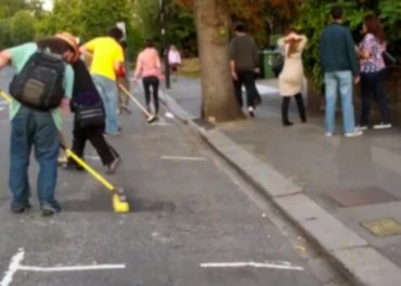 Ealing Sweeps Away Riots Ealing - sweeping up