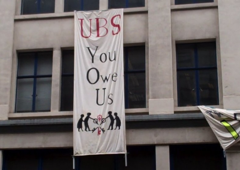 People Meet Occupy Bank of Ideas Occupy in UBS Building