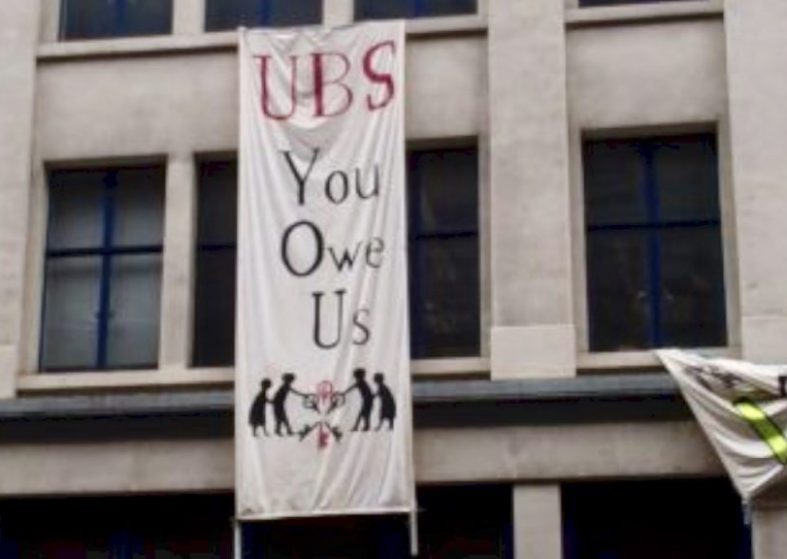 People Meet Occupy Bank of Ideas – eventually evicted Occupy in UBS Building