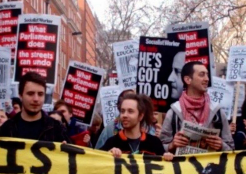 Education Chaos for Students – cuts affecting fees Education students on the march