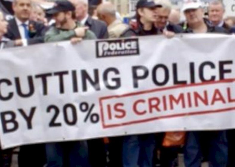 Police Protest London – first of its kind Police Strike to save jobs
