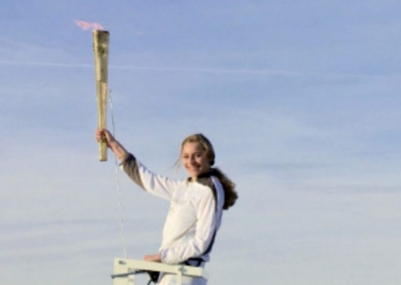 Olympic Torch In London – hits heights of the city Torch flies high on London Eye