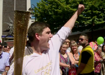 Flame Wows Torchbearers Flame carrier Jack Taylor