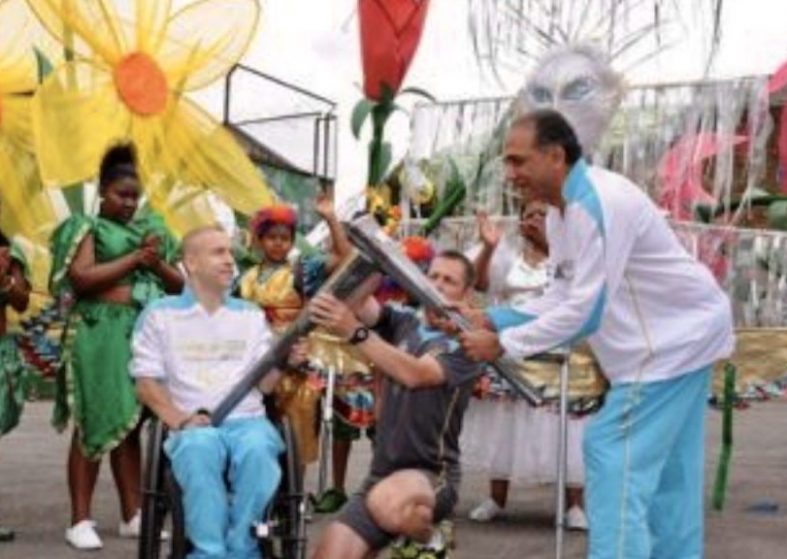 Paralympics 2012 Flame Sparks London – torchbearers Paralympics 2012 Flame enjoys salsa and samba