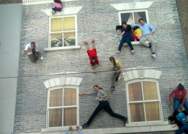 Dalston House - enjoying the climb