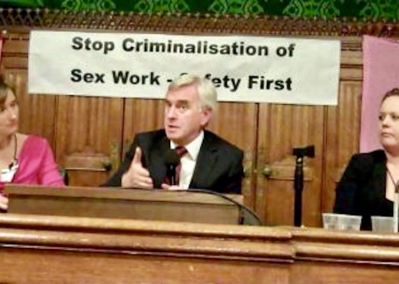 Sex Workers Parliament and Criminalisation – Corbyn talks decriminalisation John McDonnell MP -sex workers