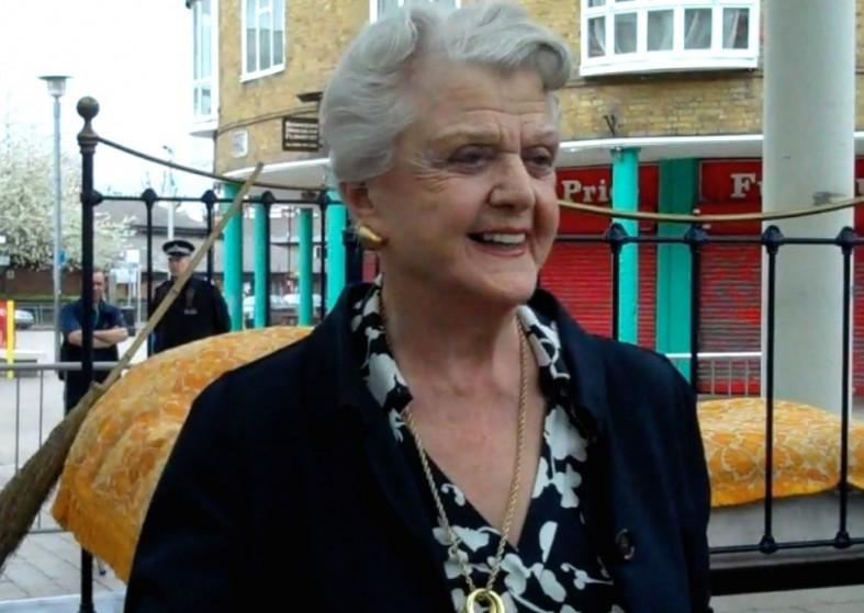 Angela Lansbury Returns to Poplar – massive welcome – women’s day Angela Lansbury in Poplar