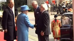 Queen greets Irish President