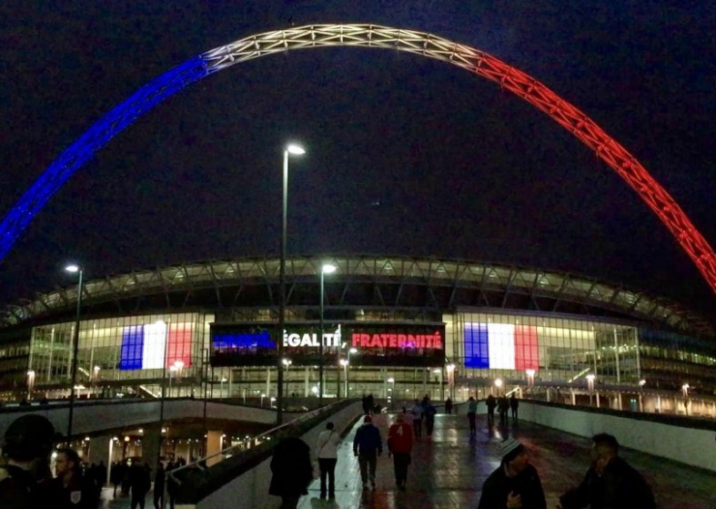Wembley Fills With Solidarity – United Wembley Stadium France v England