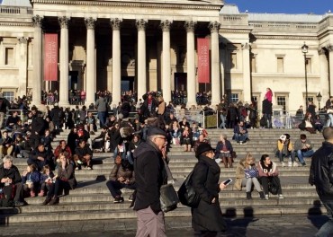 Trafalgar Square Hot Spot NYE – # ynukcheer Trafalgar Square NYE
