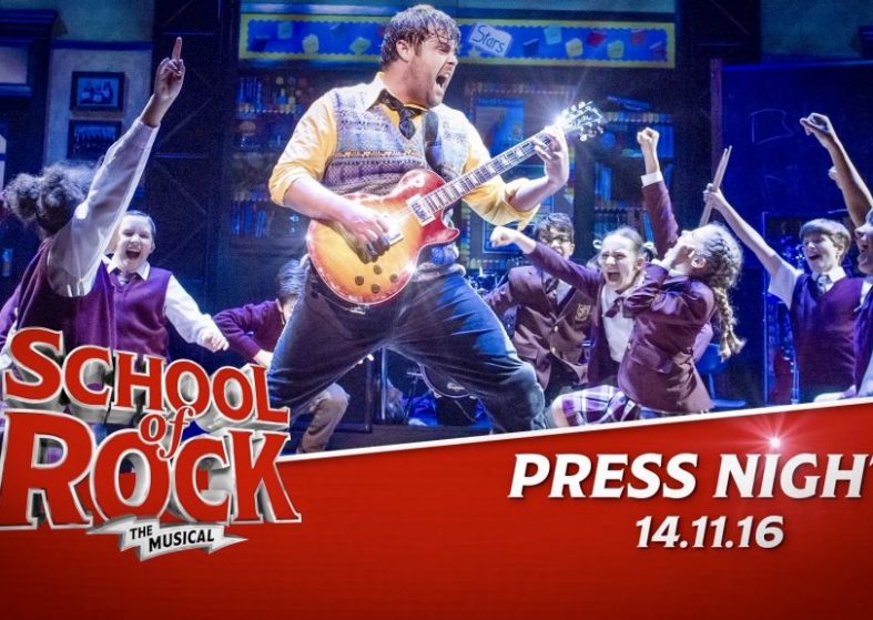 School of Rock Press Night – celebrity launch – video School of Rock press night