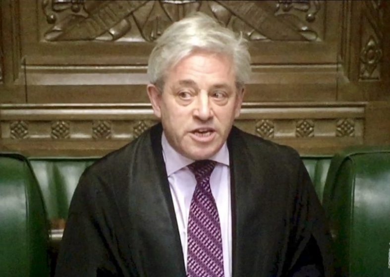 Speaker Rejects Idea Trump Speak in Parliament – applauded by MPs Bercow rejects