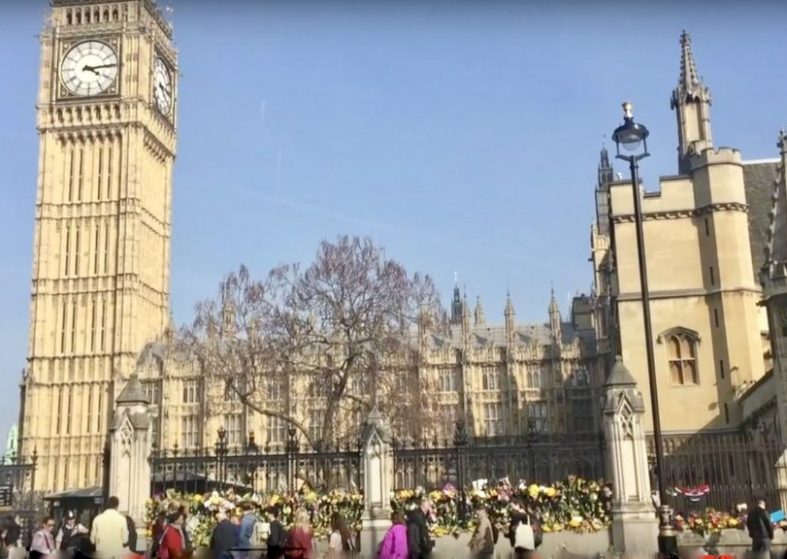 Flowers Take Over Westminster – business as usual inside Flowers take over Westminster