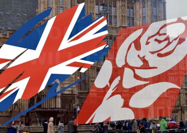 GE17 Top Two Parties Compete with Slogans – a close finish is forecast GE17 Top Two Parties Compete with Slogans