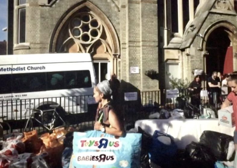 Food Toys Clothes For Fire Victims – donations poured in as volunteers arrived Food Toys Clothes for Fire Victims