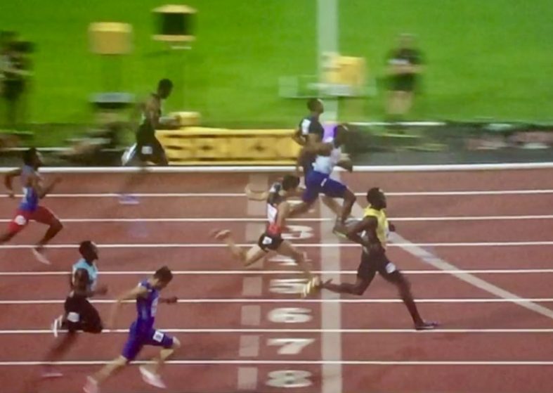 Usain Bolt Wins Semi-final World Athletics Championships – very bad run Usain Bolt Wins Semi-final World Athletics Championships