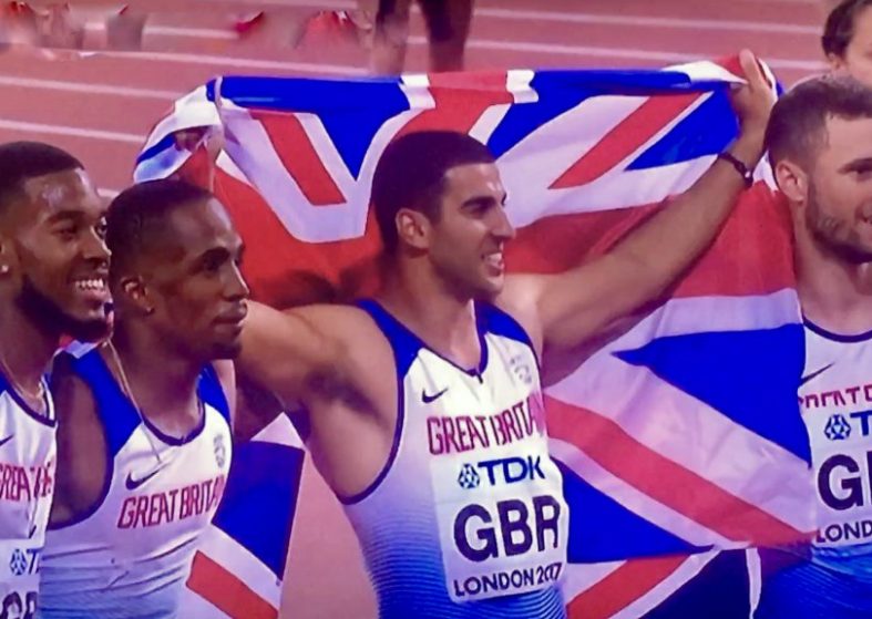 Great Britain Win Gold Usain Bolt Falls – leg injury forced him down Great Britain Win Gold Usain Bolt Falls