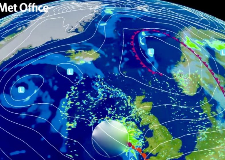 Storm Aileen – weather centre forecasts battering winds and heavy rain most parts of Britain Storm Aileen
