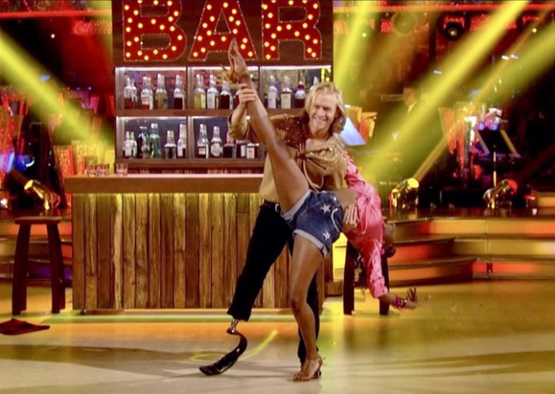 Jonnie Peacock Races Through Jive in Strictly – fast mover track and dance floor Jonnie Peacock Races Through Jive in Strictly