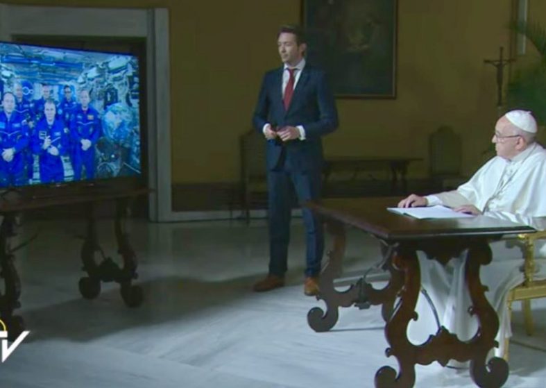 Pope Calls International Space Station Vatican – watch again – ‘heavenly’ chat Pope Calls International Space Station Vatican