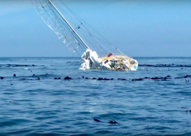 Clipper Race Director Update on Greenings Crew – safe – yacht aground off Cape aground off Cape of South Africa