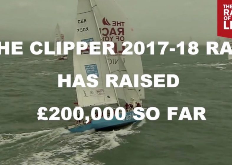 Clipper 2017-18 Race Half Way to £400k for Unicef – raising funds Clipper 2017-18 Race Half Way to £400k for Unicef
