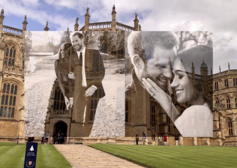 Royal Wedding Windsor – busy city – roads fixed for carriage parade Royal Wedding Windsor