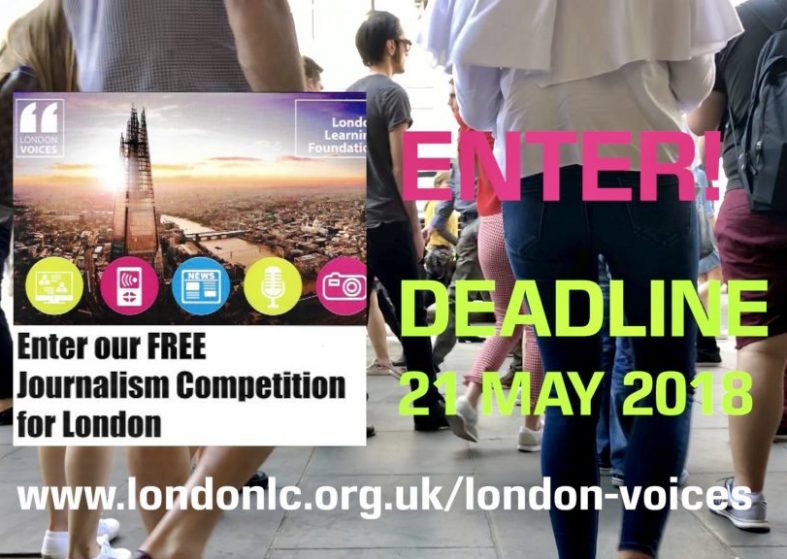 London Journalism Competition Closes 21st May ENTER NOW! London Journalism Competition Closes 21st May ENTER NOW!