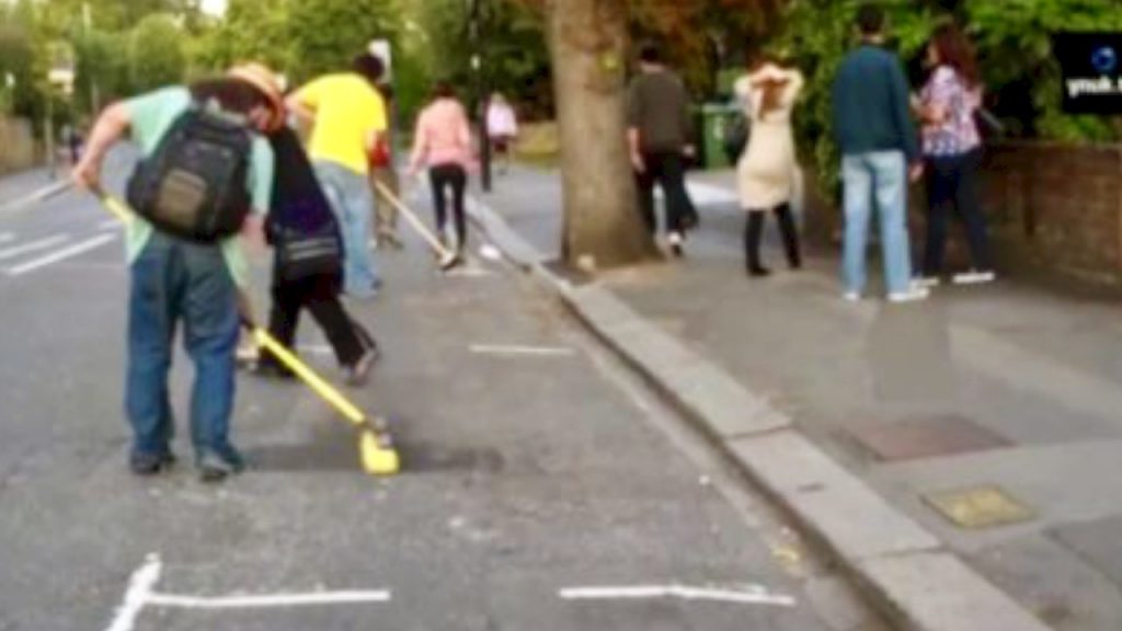 Ealing - sweeping up