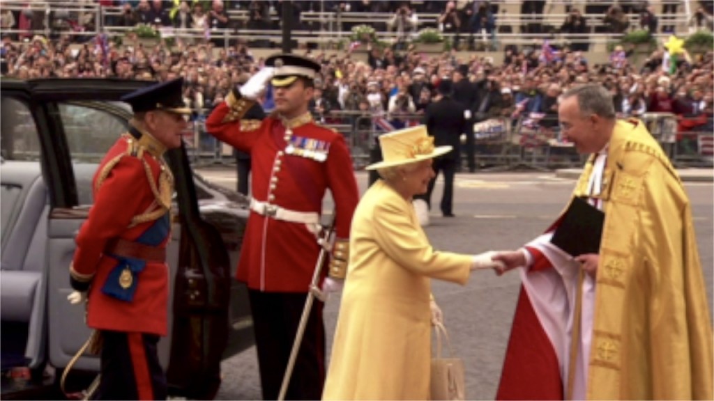 Queen Elizabeth II celebrates