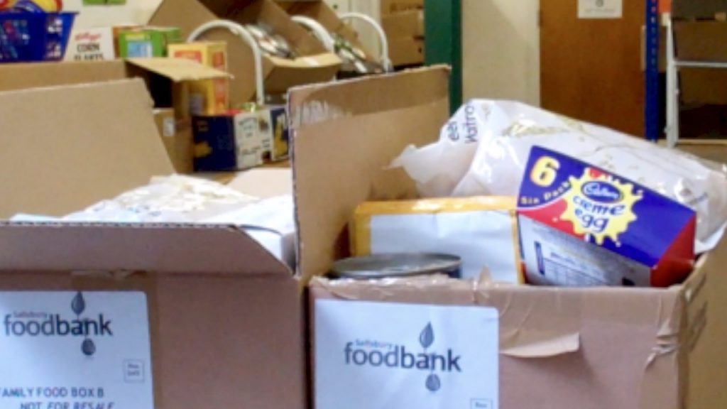 Hunger - donated food