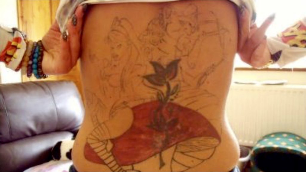 Alice in Wonderland tattoo went badly wrong