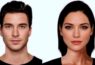 ideal male and female faces
