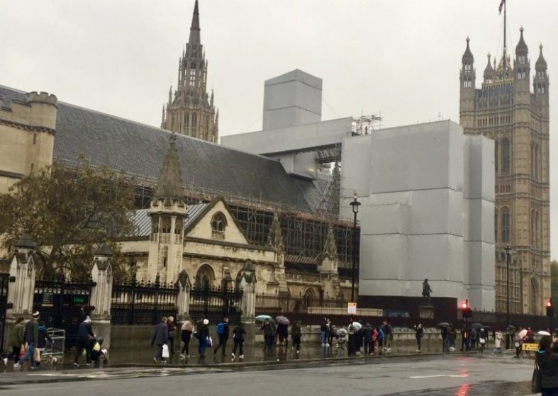 Parliament Wrapped in Steel – for repairs to save Palace of Westminster Wrapped in Steel