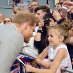 Prince Harry chats to young fan