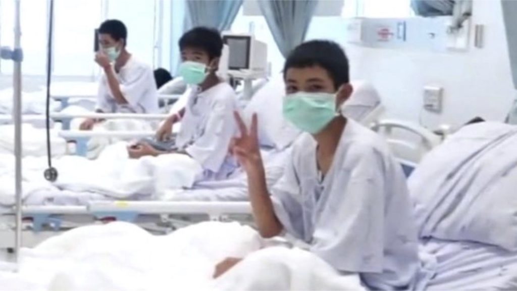 Thailand Cave Rescue in hospital