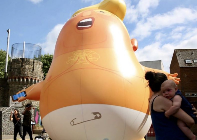 Donald Trump Baby Blimp Ready To Take First Steps – will he see it? Donald Trump Baby Blimp Ready To Take First Steps