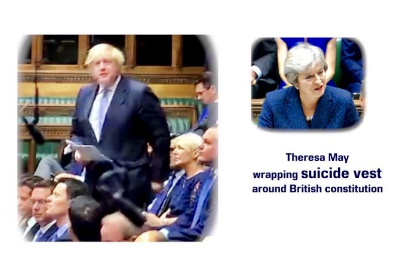 Boris Brexit Battle Against Theresa May – he’s against the Chequers plan Boris Brexit Battle Against Theresa May