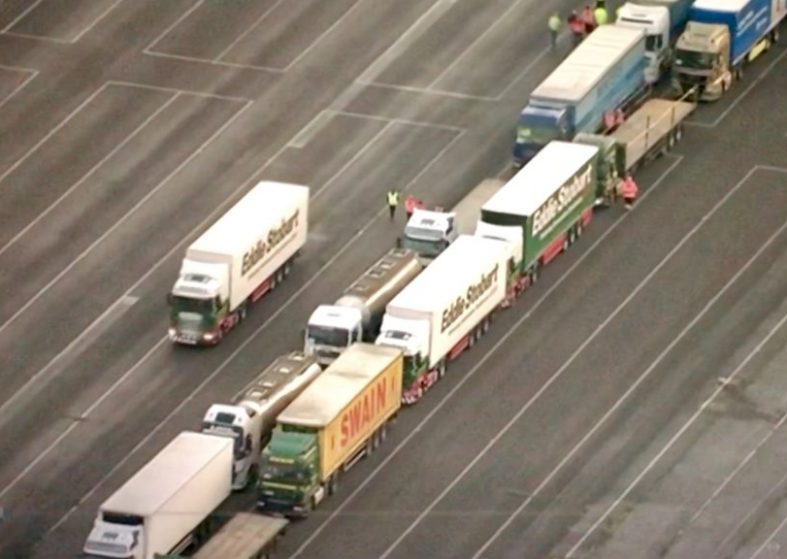 Lorries Operation Brock – Brexit Test Run if no deal blocks Dover Lorries Operation Brock Brexit Test Run