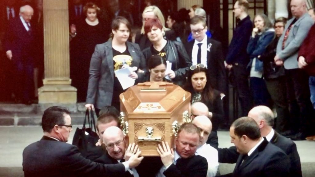 McKee Funeral Priest Confronts Politicians