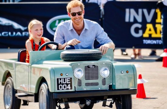 Prince Harry taken for ride by little girl