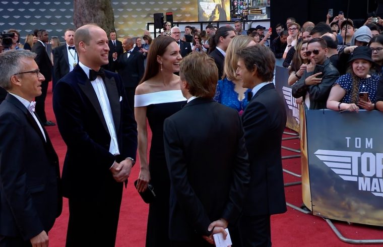 Royals hit red carpet with Tom Cruise