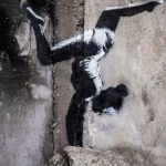 Banksy murals on broken walls of Ukraine