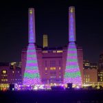 Hockney and Bigger Christmas Trees Battersea Power Station