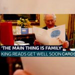 King opens some of the 7,000 letters and cards