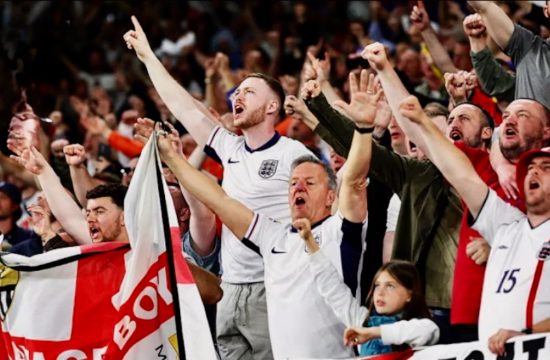 England fans gather in Frankfurt ahead of Euro 2024 match