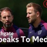 Southgate speaks to media