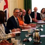 first Cabinet meeting - Downing Street