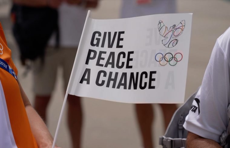 Olympic Athletes call for peace