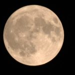 the supermoon over South Korea